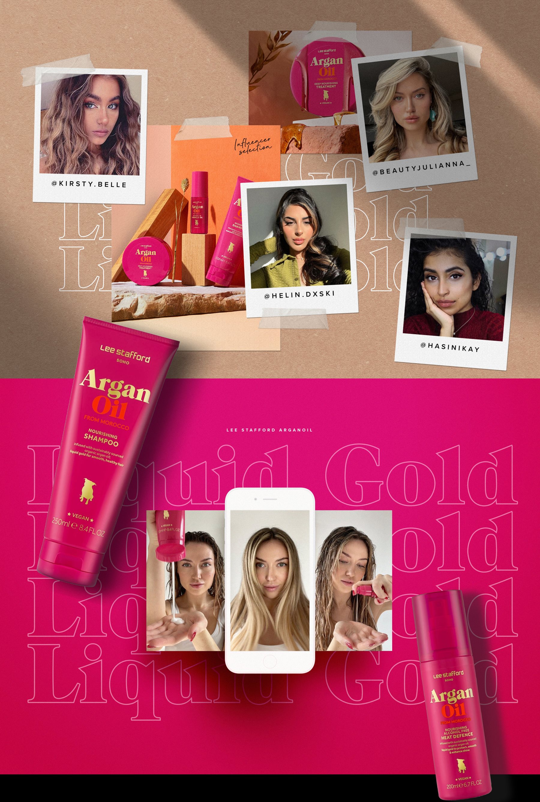 A range of models with bottle shots overlaid