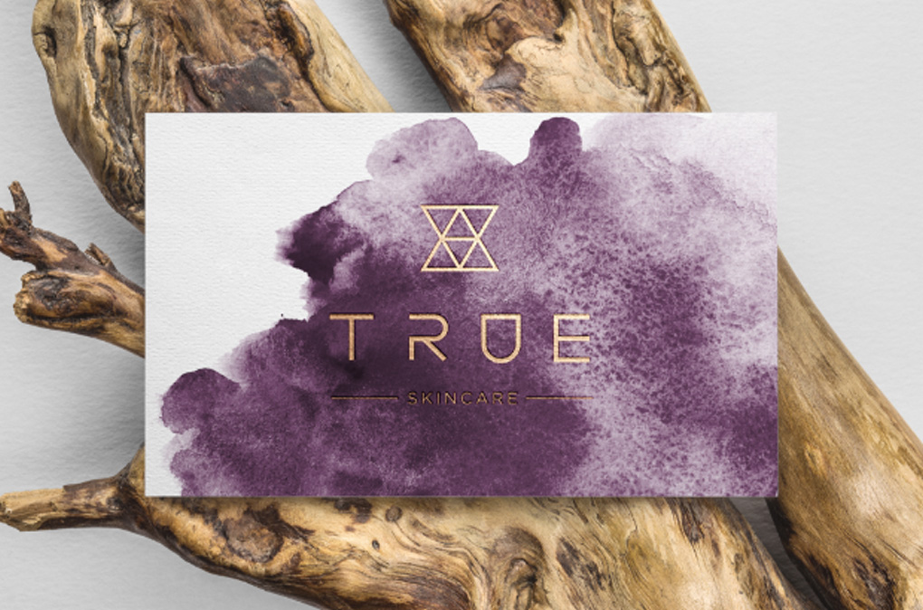 True logo with purple colourwash background