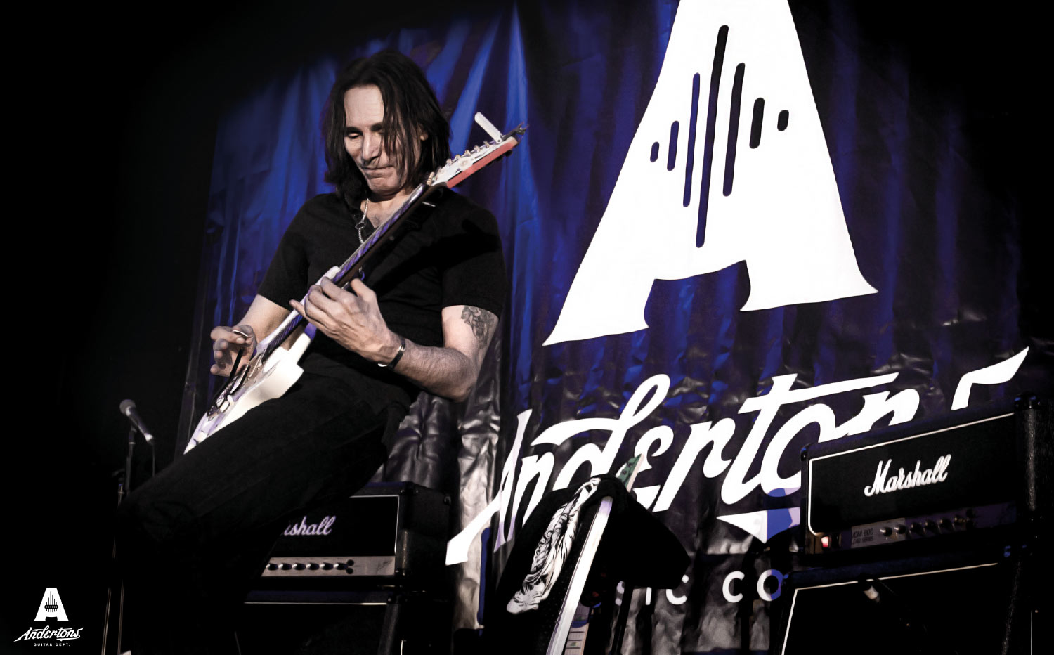 Steve Vai with guitar