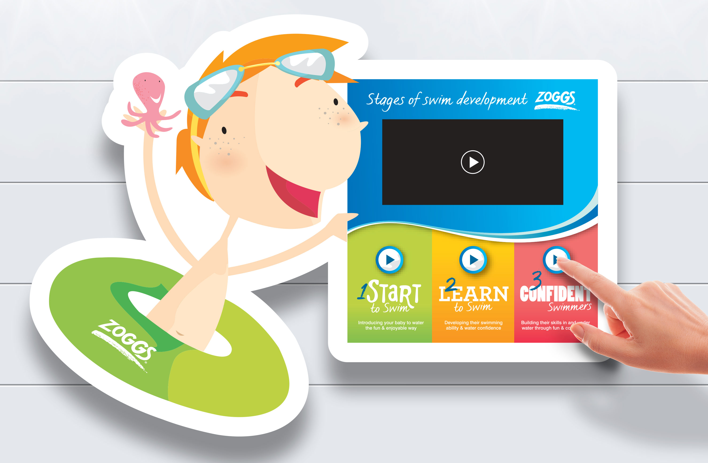 Zoggs product leaflets