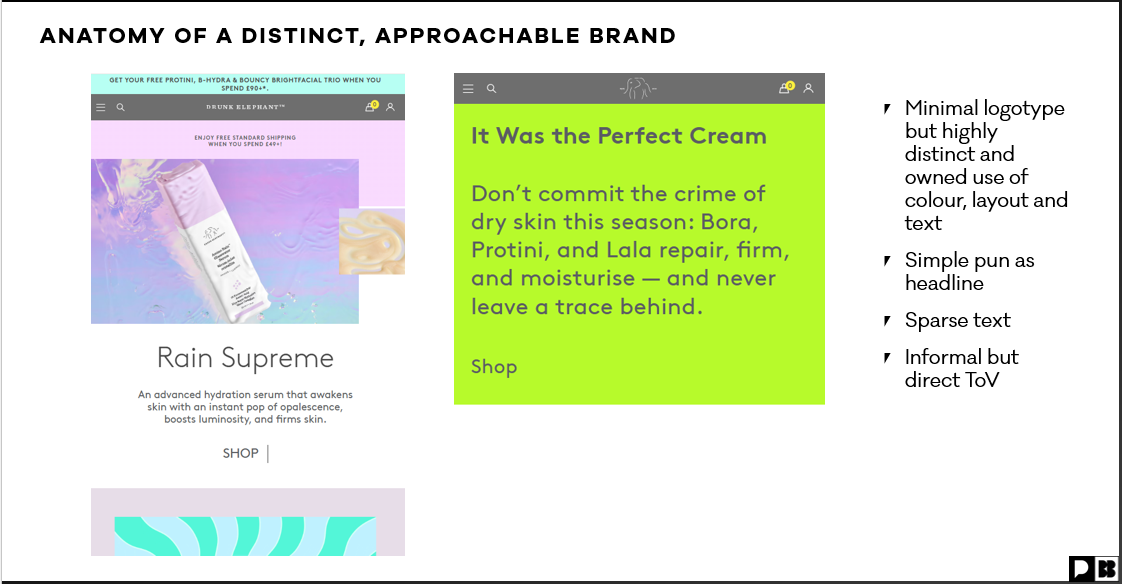 Drunk Elephant - Anatomy of a distinct, approachable brand