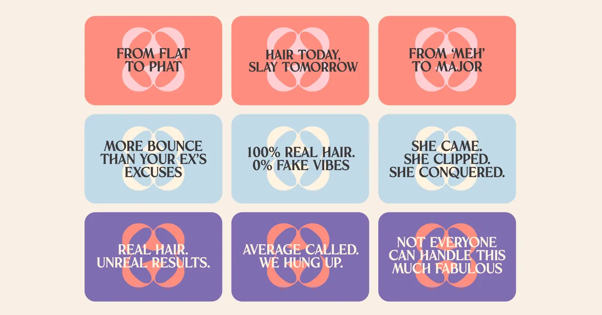 Cliphair brand identity