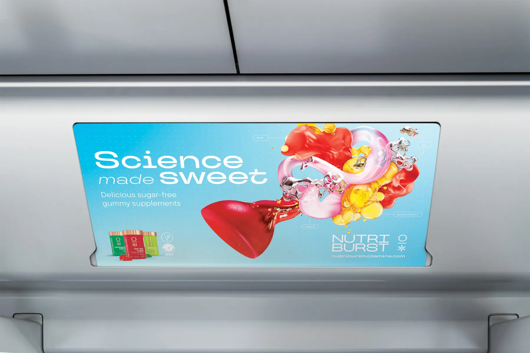 Nutriburst Tube Train Ad