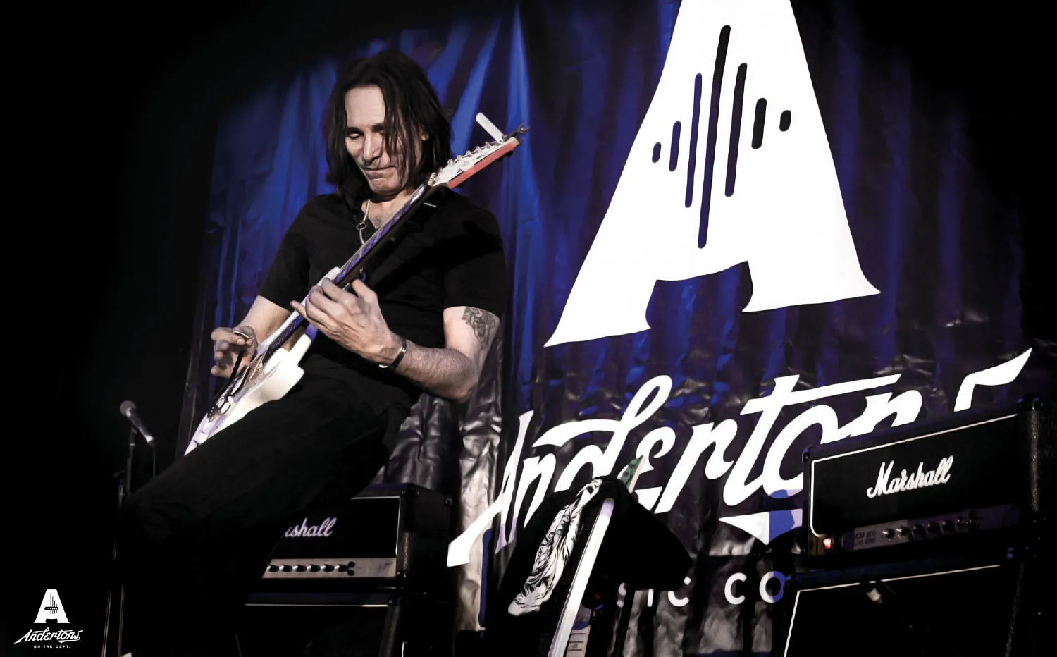Steve Vai with guitar