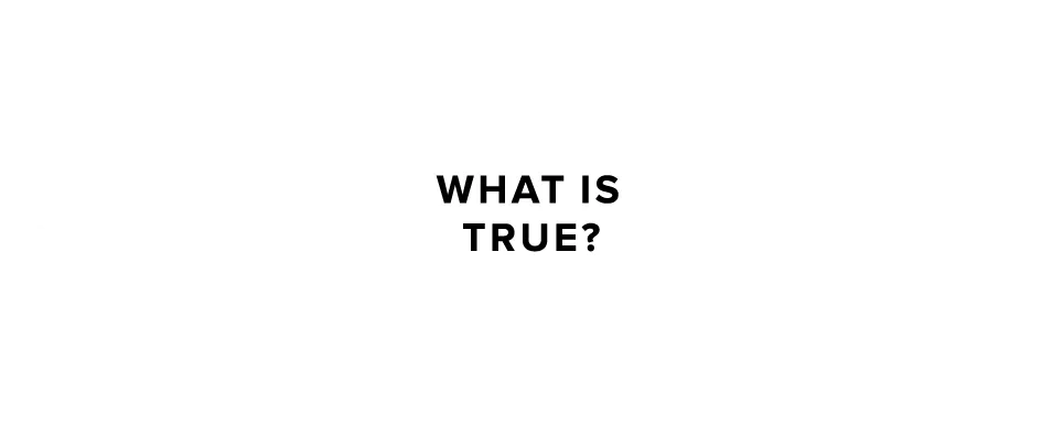 Graphic explaining the True brand